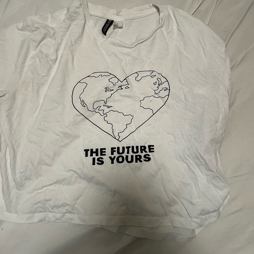 White with short sleeves